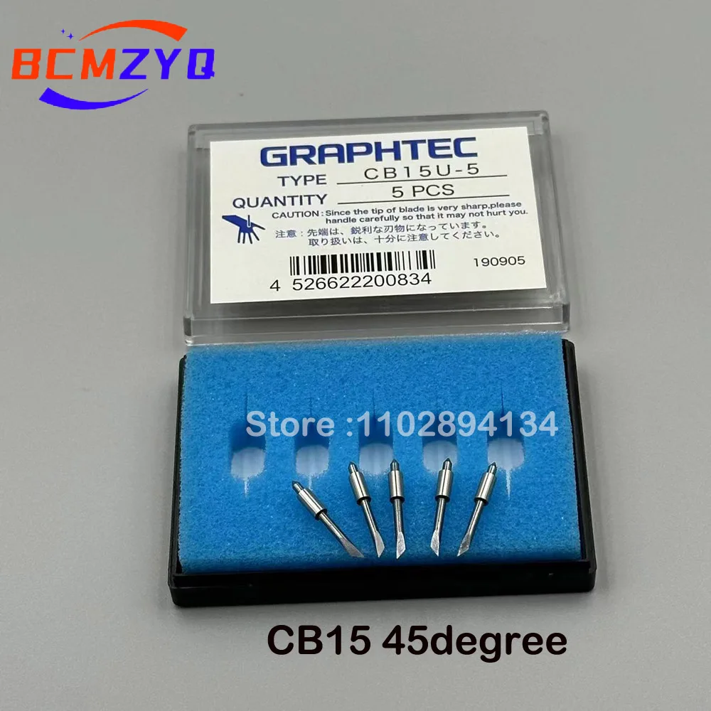 5PCS CB09 CB09UB-5 Knife Blade CB15 CB15U-5 Cemented Carbide Blade For Graphtec CE3000 CE5000 CE6000 FC8600 FC8000 FC9000Cutter