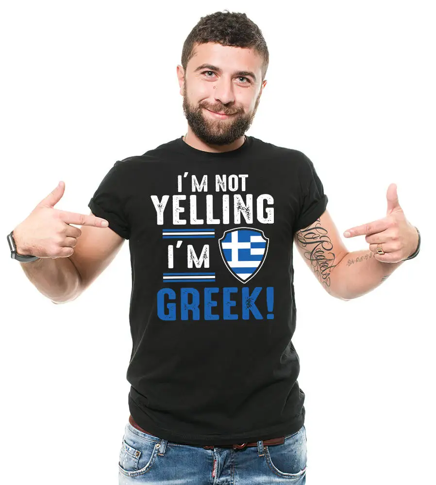 Greek T Shirt Greece Flag Nationality Patriotic Funny