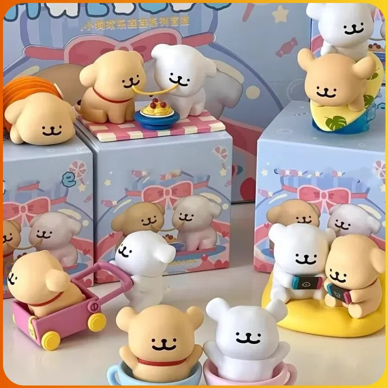 

Мальтийская милая фигурка, слепая коробка, новый стиль, счастливая непрерывная версия, модель, украшение для рабочего стола, игрушка-сюрприз, подарок на день рождения