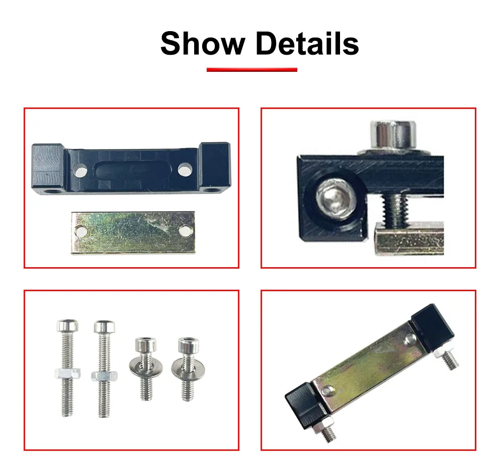 HUNST Riemenverschluss für offenes Zahnriemen-Getriebe mit einer Breite von 15 mm/20 mm für X/Y-Achsen-Hardware-Werkzeug, mechanische Teile – Detail 8
