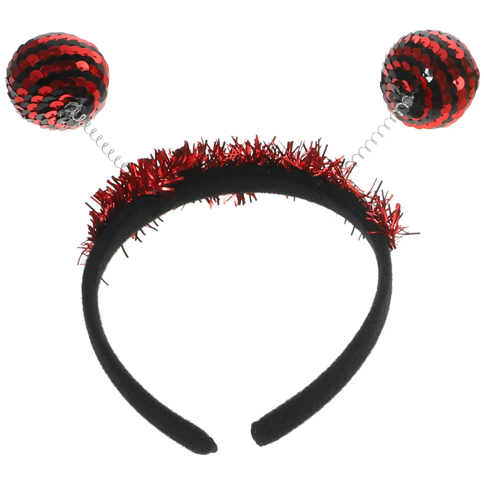 

1 Piece Adult Halloween Headband Featuring Sequin Ladybug Design Fun Party Headdress for Celebrations Costume Events Carnival