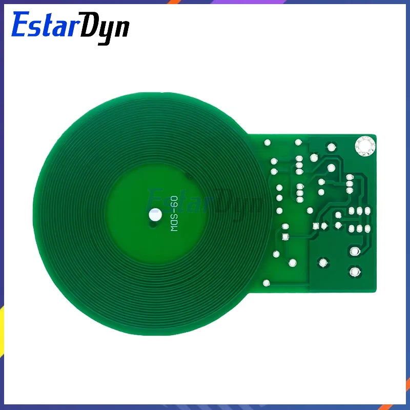 JS-60 DIY Kit Metal Detector Kit Electronic Kit DC 3V-5V 60mm Non-contact Sensor Board Module DIY Electronic Part Metal Detector