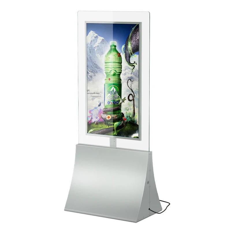Ultra Slim 4K Mini-LED Dual Screen Digital Signage Display Floor Stand Kiosk Android for Retail Store Commercial Use