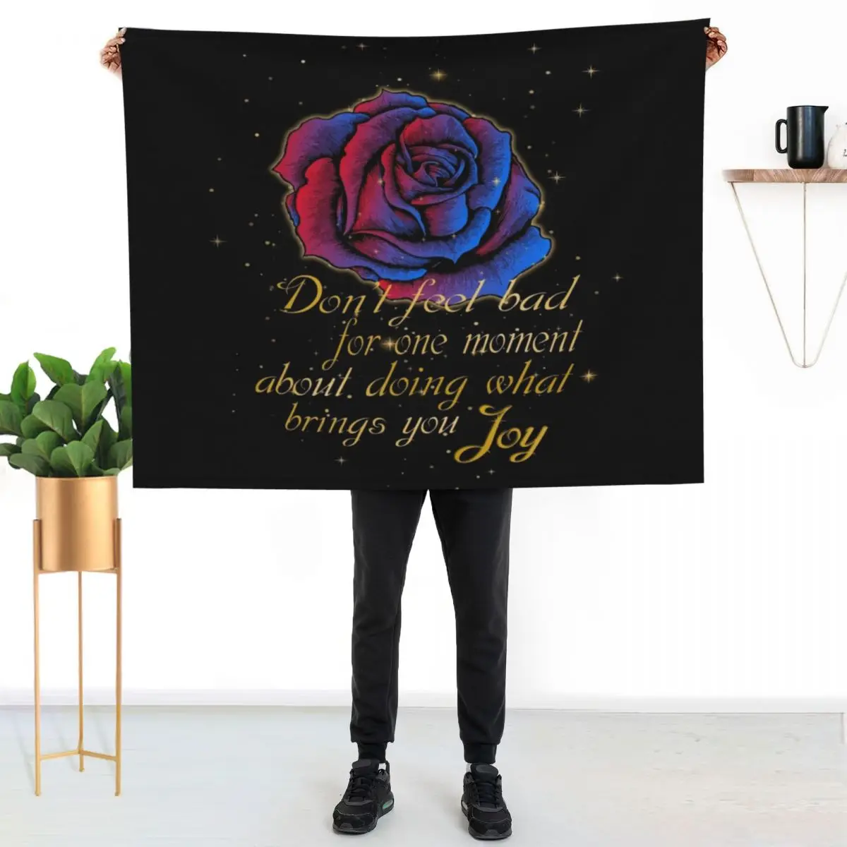 ACOTAR. A Court of Thorns and Roses. Best ACOTAR design gift for ACOTAR series fans. Roses-Blue2. Throw Blanket Shaggy Blankets