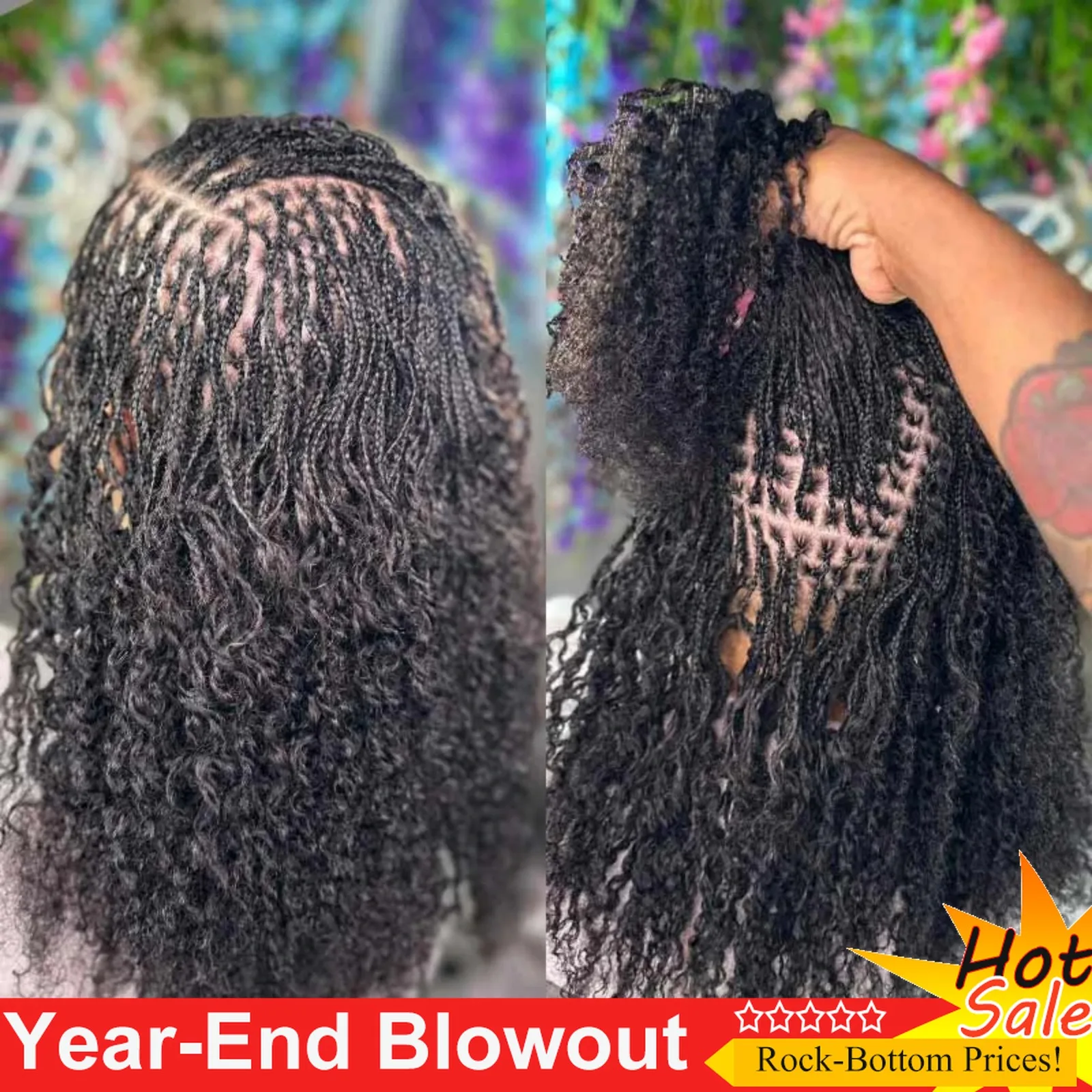 X Human Hair Afro Kinky Bulk 18-44 Inches For Mini Twist 50g Hair Bundles Repair Locs Natural Black For Dreadlock Extensions