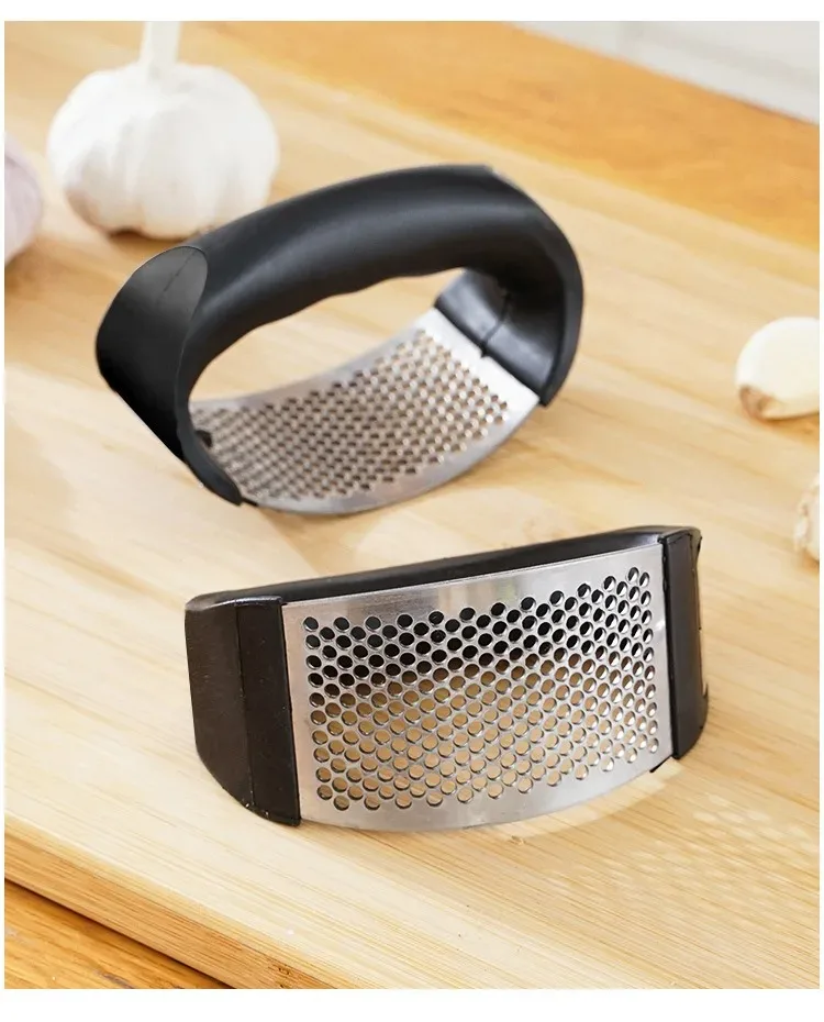 · Free returns  within 90 days, no questions asked Stainless Steel Garlic Press Crusher Manual Garlic Mincer Chopping Garlic Too