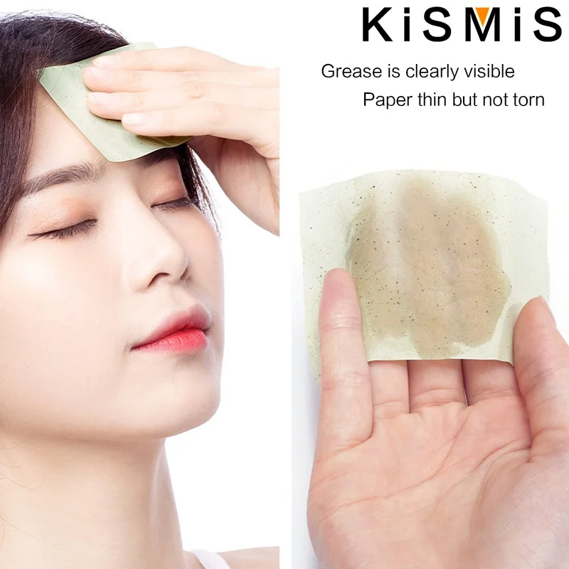 100 Sheets Oil Blotting Paper Face Absorbs Excess Shine Oil Portable Matte Facial Tissues Oily Skin Care