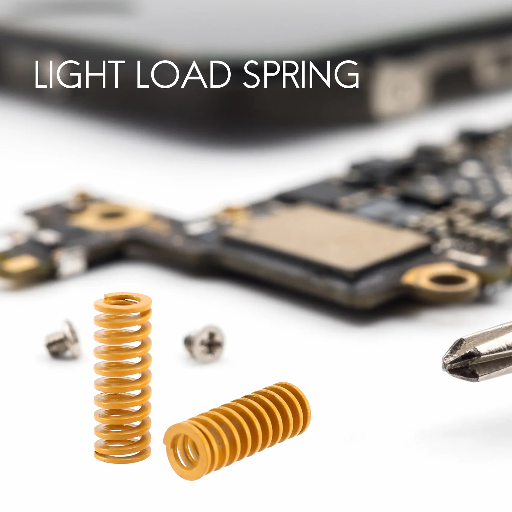 ABAH-8Mm Od 20Mm Long Light Load Compression Mould Die Spring Yellow Compression Mould Die Spring For The Ender 3S Bed 20Pcs