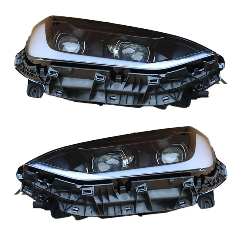 For  Model X 2016-2021 New Front LED Headlights 12V 8000K 4000 Lm H7 for Retrofit/Upgrade -BDB