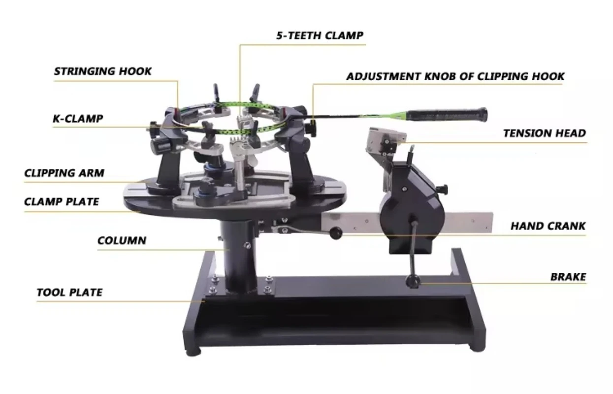 Latest Smart Electric Racket Stringing Machine Automatic Induction Wire Clamp for Tennis Badminton Table Tennis Tennis Products