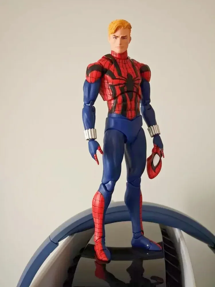 Marvel Spider Man Ben Riley Mafex 143 1/12 Comics Version Riley Scarlet Spider Full Set 6in Action Figure Model Toy [in Stock]