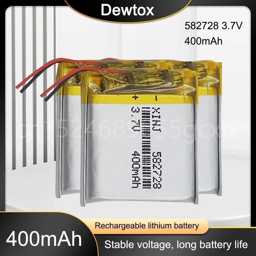 3.7V 400mAh Rechargeable Li-Polymer Li-ion Battery for Q50 G700S K92 G36 Y3 Children's Smart Watches Mp3 582728 602828