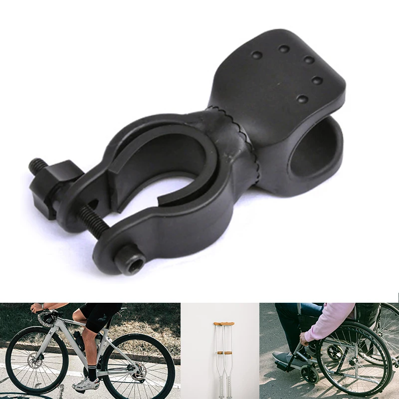 Bike Light Bracket Multifunctional 360Degree Rotatable MTB Road Bike LED Flashlight Mount Holder Wheelchair Walking Stick Holder