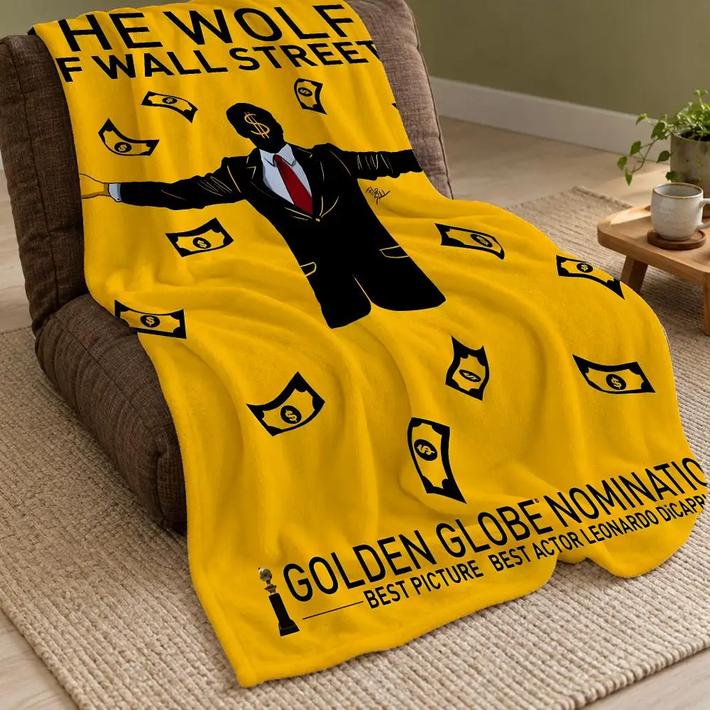 The Wolf Of Wall Street Money Is King Famous Movie Throw Double Sided Flannel Throw Blanket Soft Warm Washable Home Decor