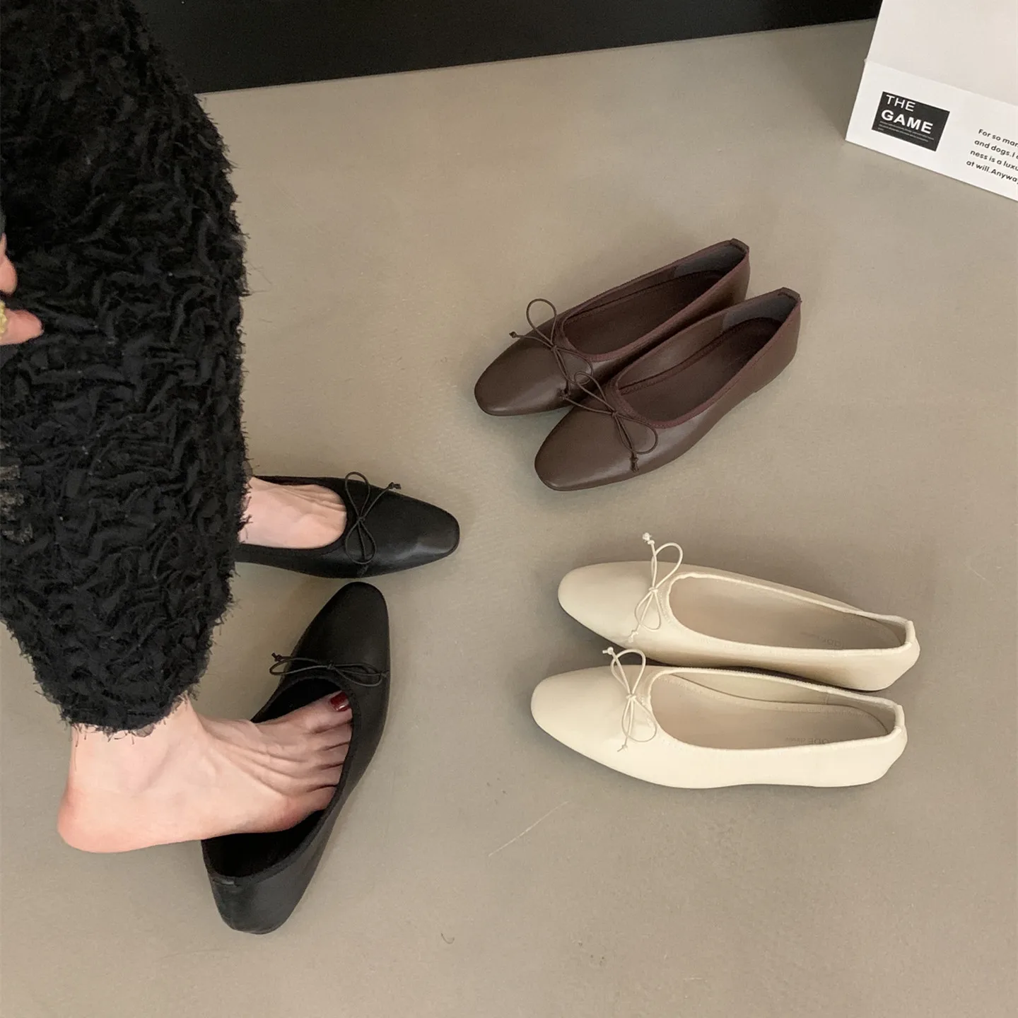 

Bailamos, новые брендовые женские туфли на плоской подошве, модные женские элегантные мягкие балетки без шнуровки с круглым носком