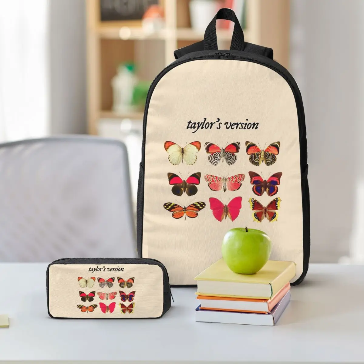 Taylors Version Backpack Boys Girls BookBag School Bag Shoulder Bags 3ps Insulated Lunch Bag Pencil Case