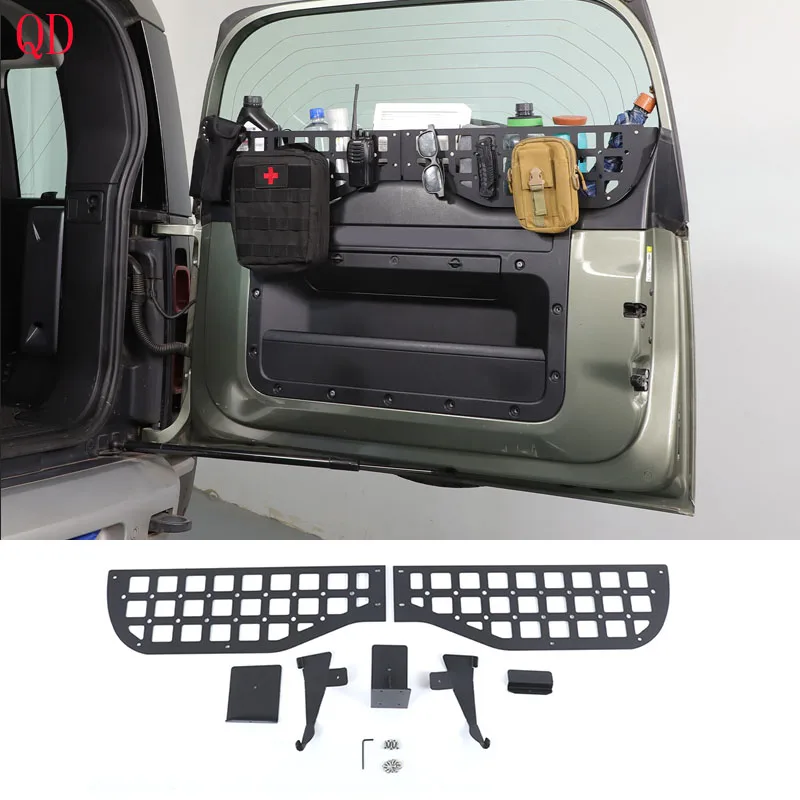 

Для Land Rover Defender 90 110 130 2020-2025 из алюминиевого сплава, черная сумка для хранения окна багажника автомобиля, панель, аксессуары для салона автомобиля