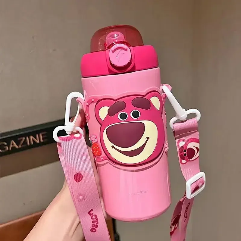 Buzz Lightyear Alien Lotso children's cute and interesting cartoon pattern high-value stainless steel straw insulated water cup