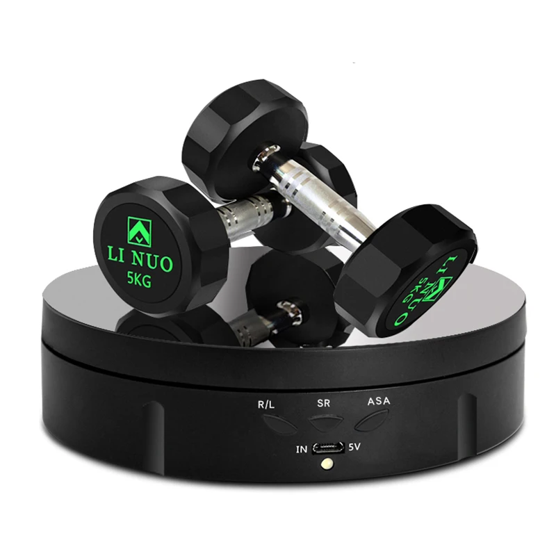 10KG 360 Degree Electric Rotating Turntable Display Stand with Battery For Jewelry and Watches