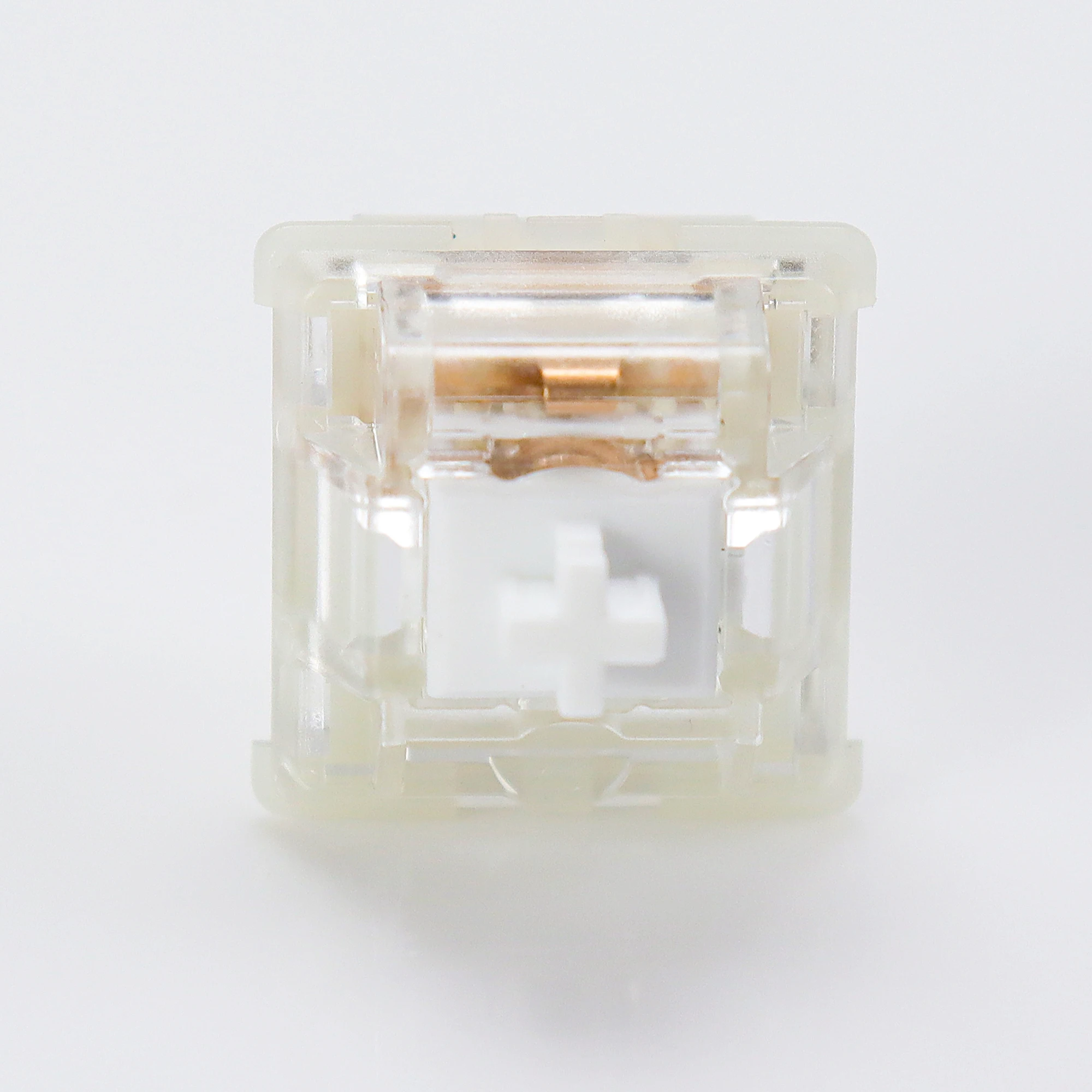 KBDiy Kang-teclado con interruptor blanco V3, interruptores lineales cremosos de 5 pines 50gf para teclado mecánico personalizado DIY 60 para juegos Aula F75 F87