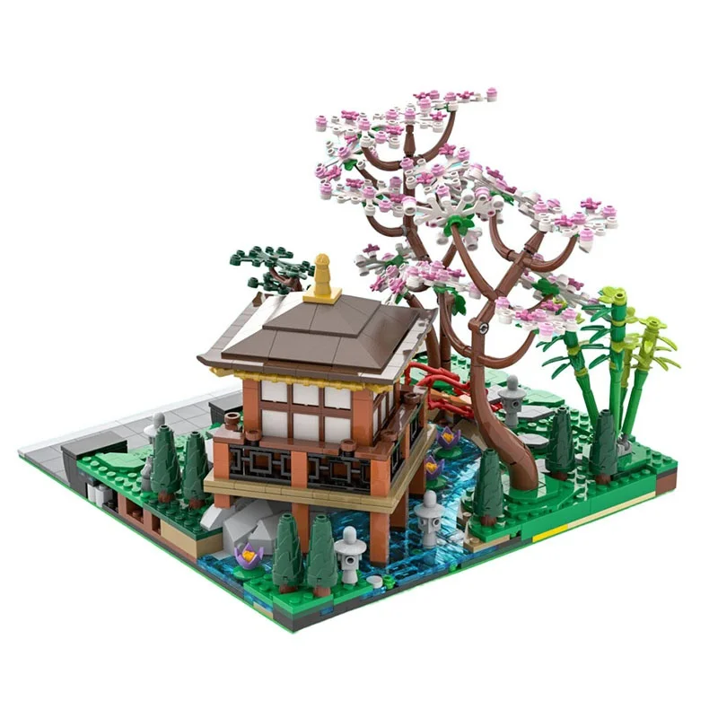 1125 pièces MOC modulaire tranquille jardin modulaire modèle blocs de construction jouet cadeau de noël Construction bricolage brique enfants anniversaire