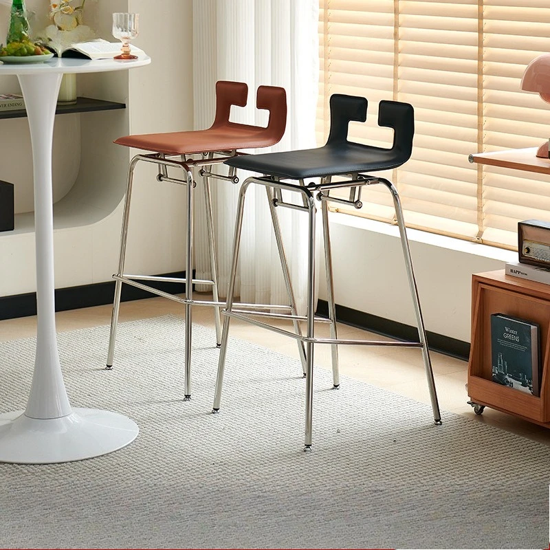 유럽 스타일 바 카운터 의자, 커피숍 바, 미니멀리스트 및 캐어프리 바 의자, 가정용 레스토랑, 아일랜드 테이블, 하이 스툴