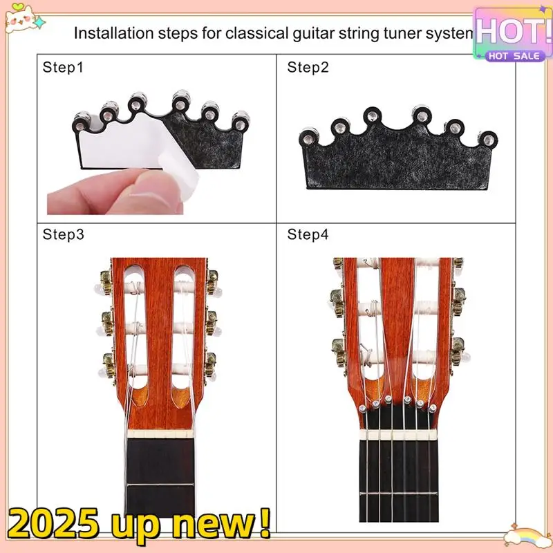 Classy-Professional 클래식 39 인치 기타 스트링 튜닝 페그 머신 헤드 튜닝 키 튜너 악기 액세서리
