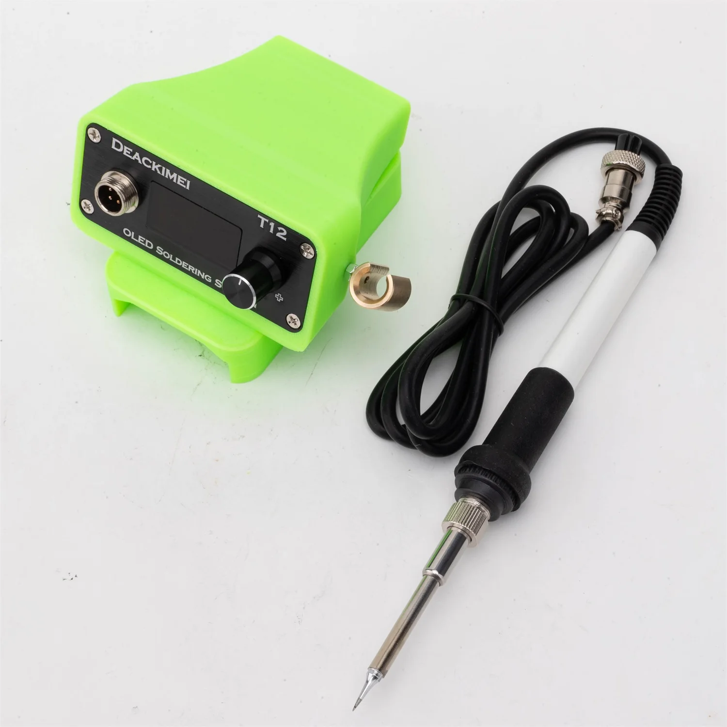 OLED Quick T12 Soldering Iron Station Adjustable Welding Station For Festool 18V Li-ion Battery for DIY Repair(NO Battery
