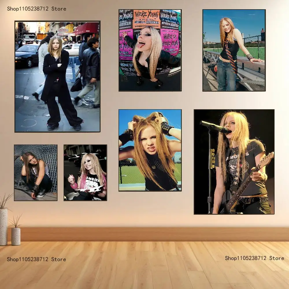 

Singer A-Avril R-Ramona Poster Prints Wall Art Picture Painting Gift Living Room Restaurant Bar Large Dec Sticker