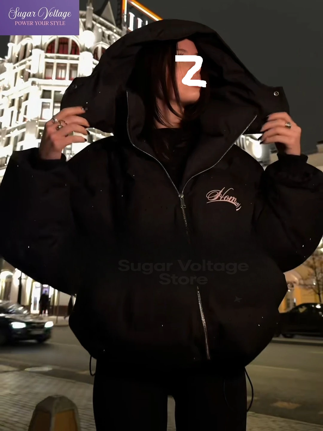 

Women's American Retro Zip Up Outerwear Casual Streetwear Fashion Parkas Unisex's Harajuku Winter Padded Jacket Thick Warm Coat