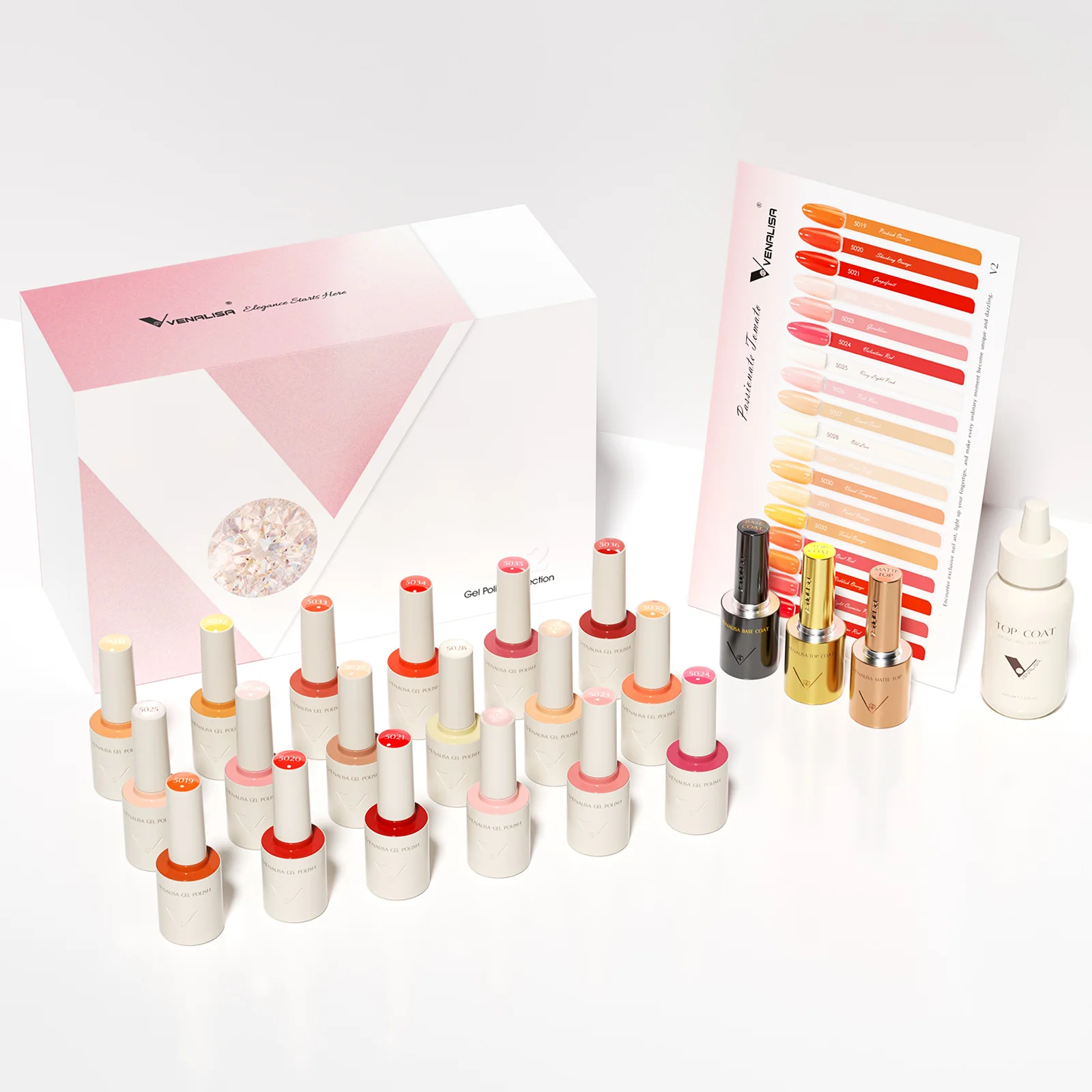 VENALISA VIP Kit 10ml Nail Gel Polish HEMA TPO FREE Gorgeous Colors Gel Pigment Professional Nail Art Long-lasting Gel Varnish