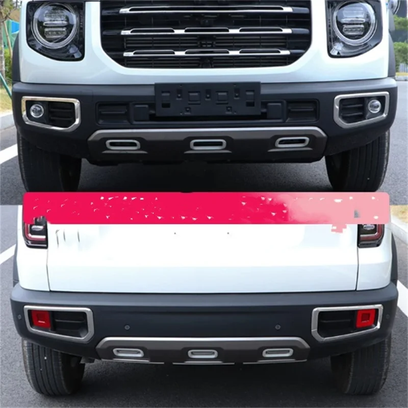 For Haval Dargo 2021-2025 High Gloss Chrome Decoration Stainless steel Fog Lights Lamps Eyelid Eyebrow Strip Cover Trim