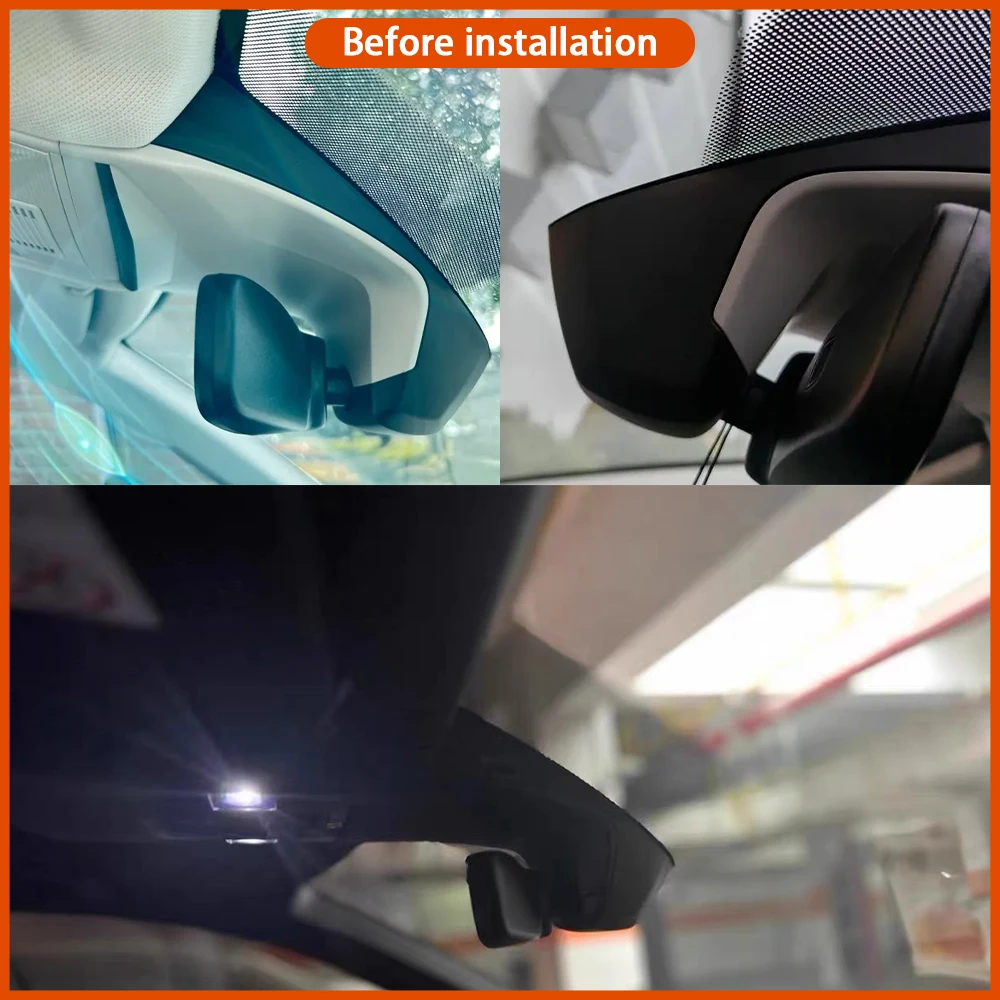 for Volkswagen VW T Roc T-Roc Troc 2018-2025 Video Recorder 4K Lens DVR Dash Cam Wifi Camera 170° Wide Angle Loop Recording