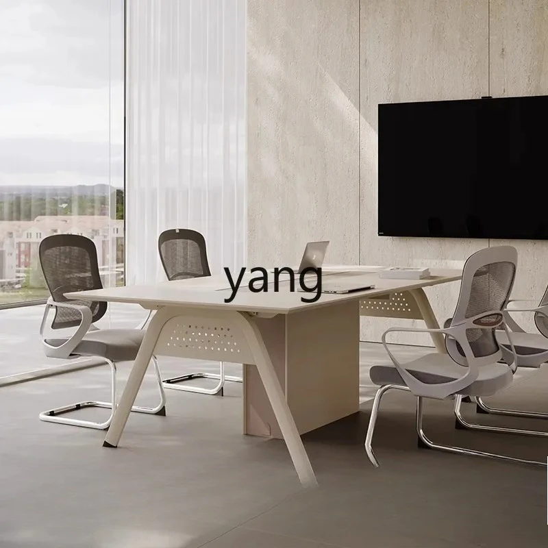 

LMM modern minimalist negotiation table and chair combination, small conference room table