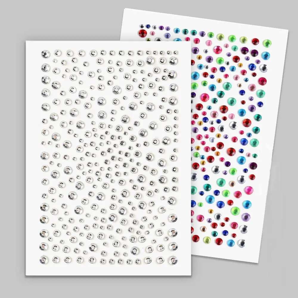 Gouden Gezicht Juwelen Stickers Y2K Stijl Muziek Festival Lichaam Glittery Gem Stickers DIY Make-up Haar Parel Stickers