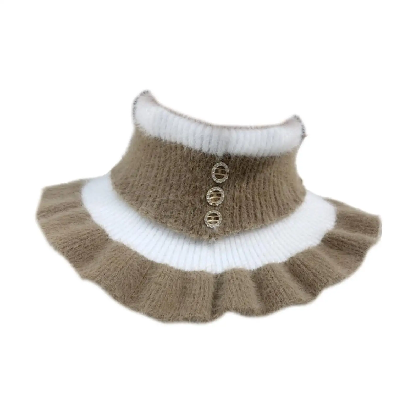 Neck Warmer Detachable Fake for Shopping Trekking Fishing Birthday Gift