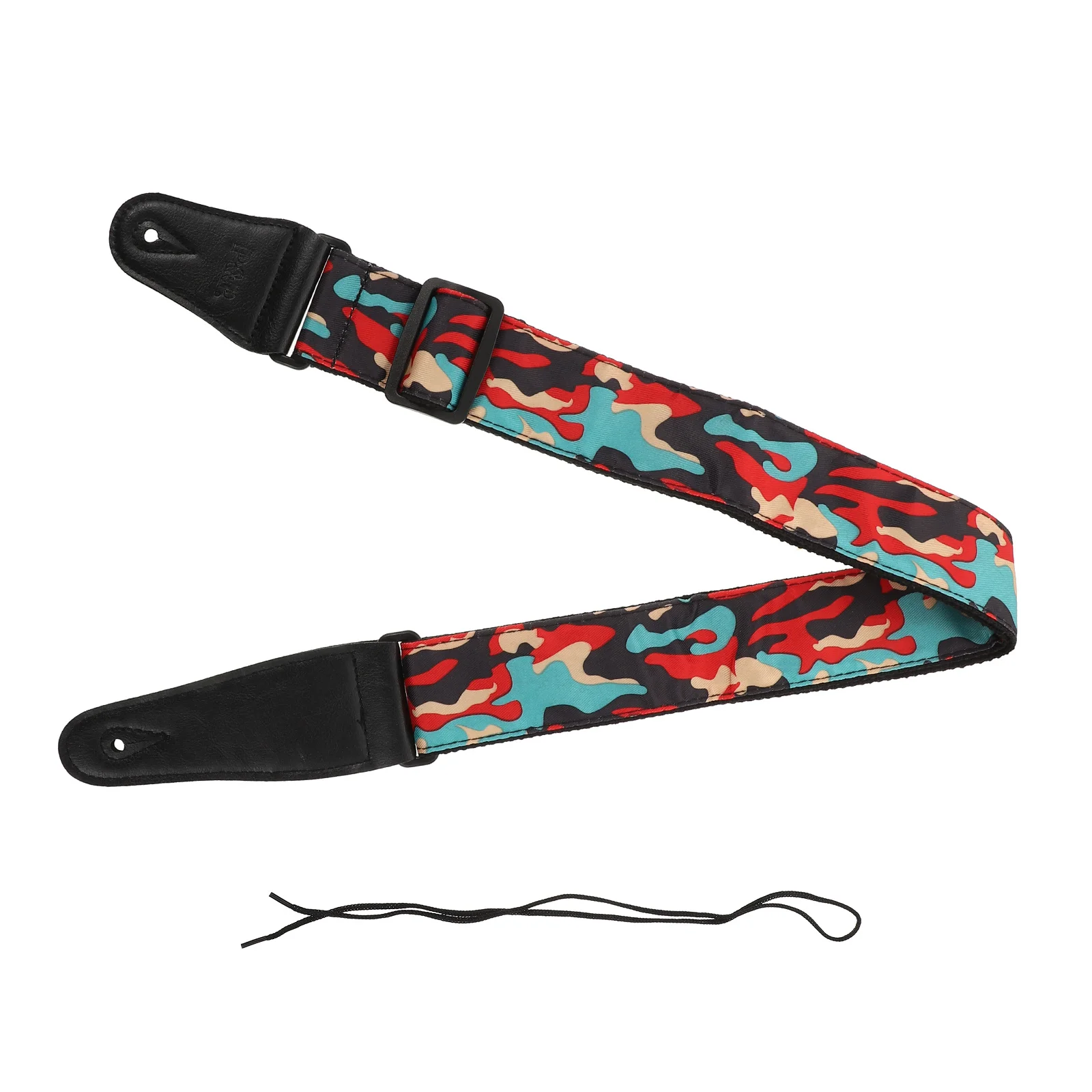 القطن بو التمويه حزام الغيتار قوي قابل للتعديل الحبل امتصاص العرق تنفس طويلة الأمد سلسلة الغيتار قوية #3