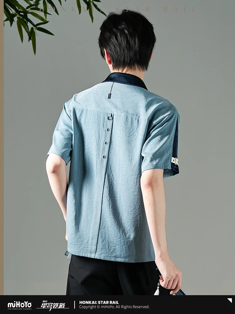 Official MiHoYo Honkai Star Rail Feixiao Unisex Short -Sleeve Shirt Long Pants Cosplay Costume Daily Wearing Clothing WomenMen