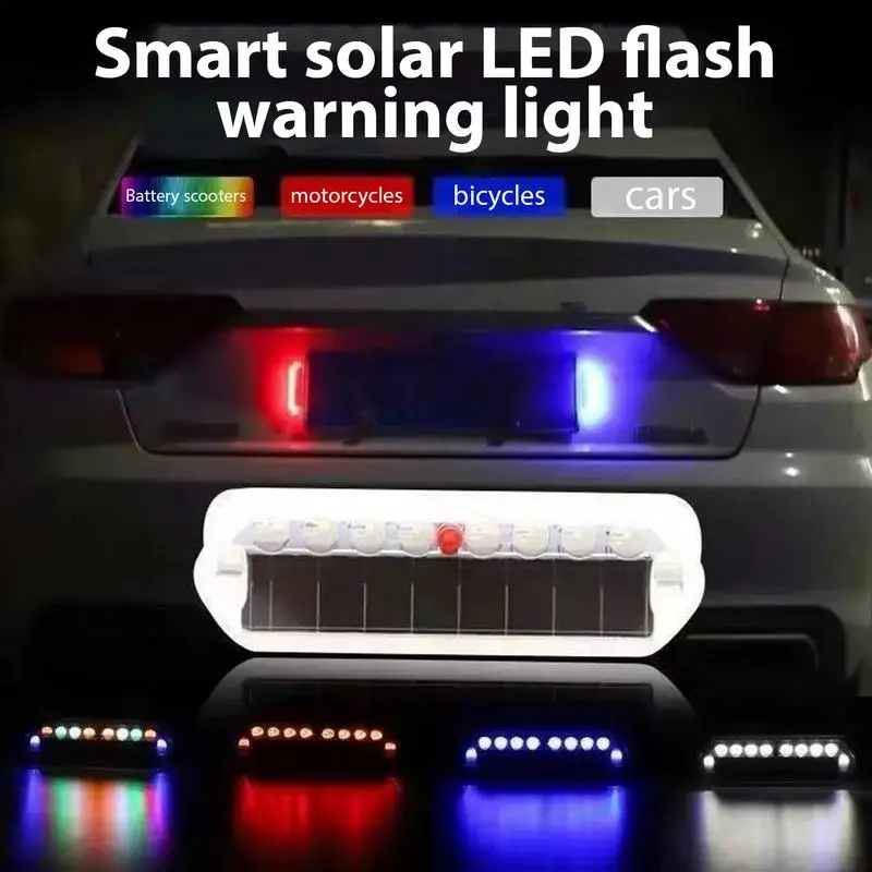 

Solar Strobe Warning Light Motorcycle Lights Emergency Warning Flashing Light LED Decorative Flash Light Warning Signal Light