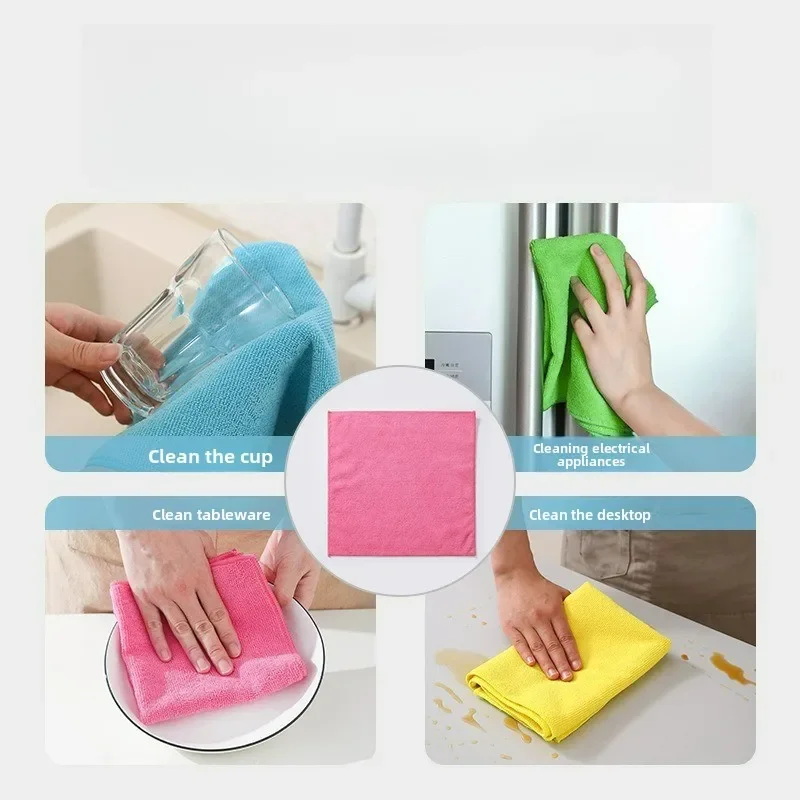 

10PCS for Car Detailing Edgeless Auto Cleaning Dry Cloth Automotive Washing Towels Microfiber Multifunctional