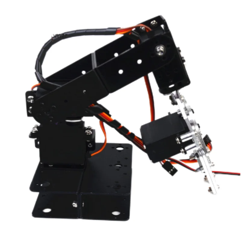 4 Dof lengan Robot belum dirakit dengan Gripper cakar aluminium Aloi Manipulator Servo braket cakar mekanik untuk Arduino Robot Kit DIY