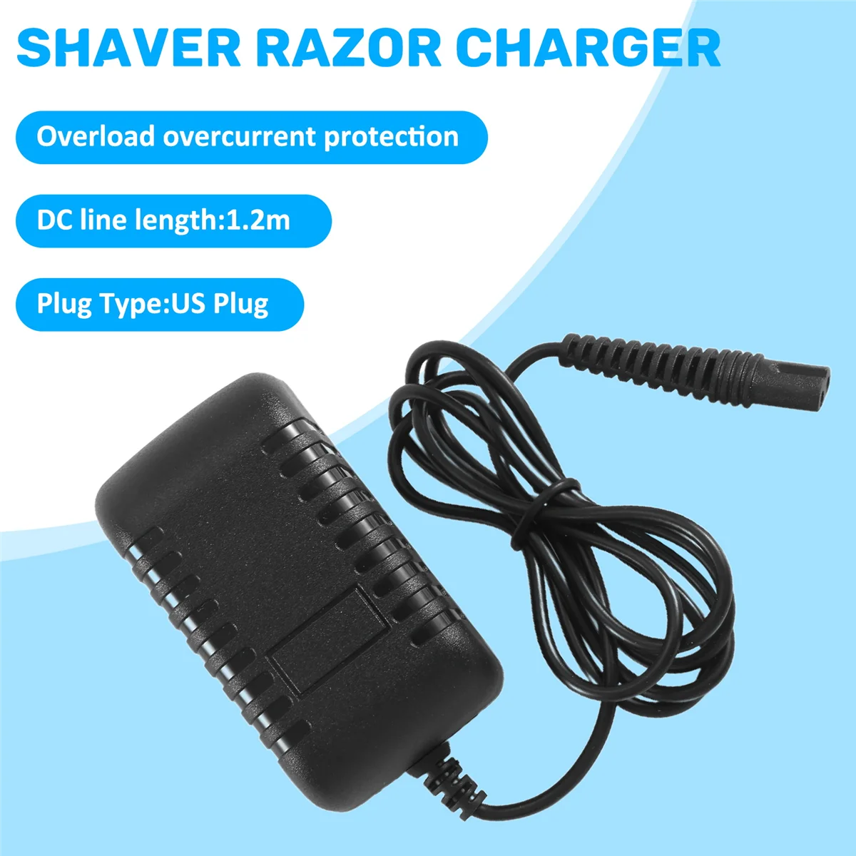 เครื่องโกนหนวดไฟฟ้าอะไหล่สายไฟ12V ที่ชาร์จแบตสำรองสำหรับ Braun ชุดเครื่องเล็มหนวด Z20 Z4 Z30สำหรับรุ่น