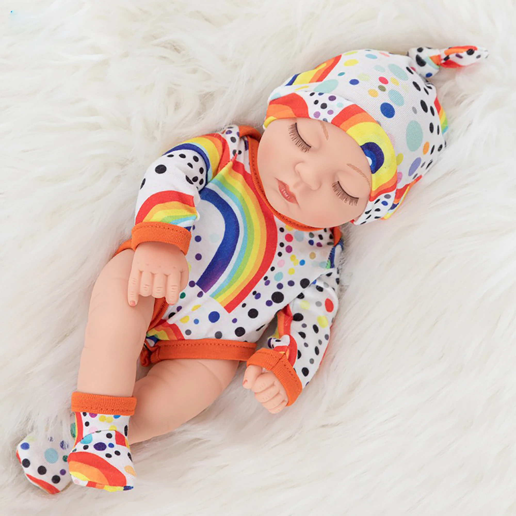 عالية الجودة لينة الفينيل سيليكون نابض بالحياة دمية إعادة الميلاد الأكثر مبيعا 12 بوصة DQ10 ثلاثية الأبعاد رسمت الجلد قابل للغسل واللباس دمية الفينيل