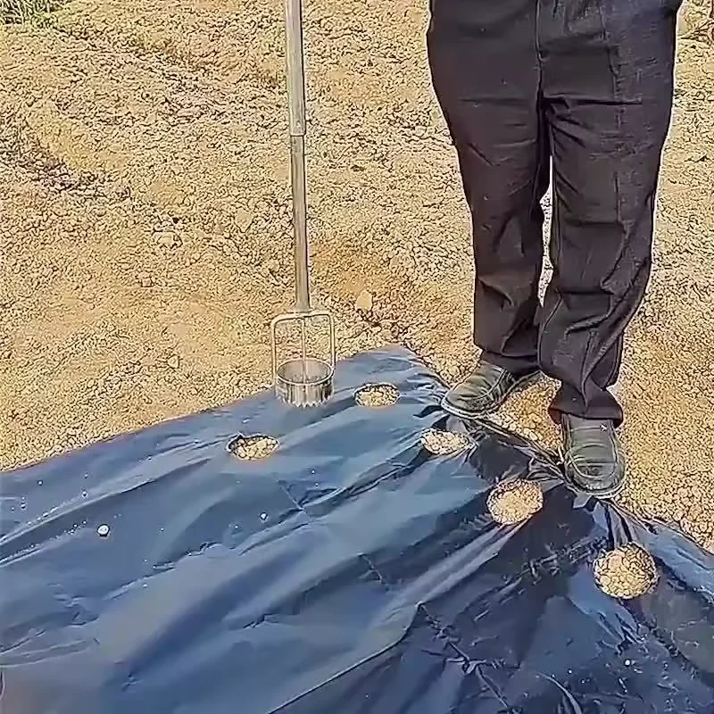 1pc perfurador de filme de estufa de metal durável, conjunto de ferramentas de jardinagem simples, ferramenta de punção de filme plástico para manutenção de estufa