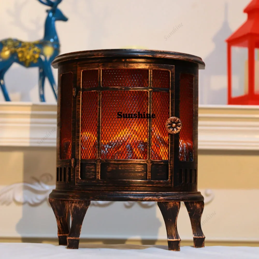 Simulated Fire Lantern Outdoor Decoration LED Flame Lamp New Fireplace Fireplace  Lantern  Ornaments Christmas Scene  FT
