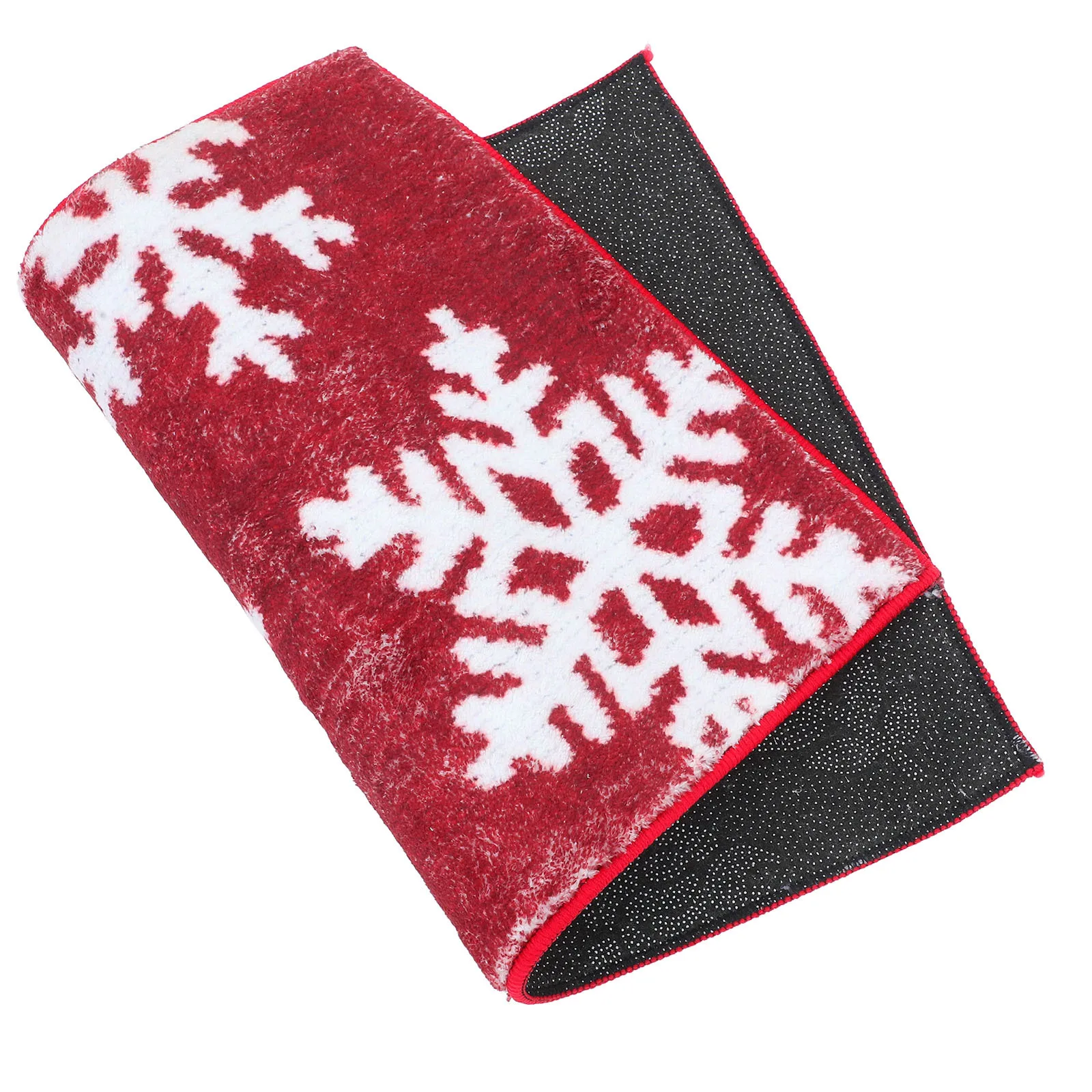 

2Pcs Christmas Bathroom Rug Set Non-Slip Shower Mat Indoor Entryway Rug Holiday Decor Soft Warm Floor Mats for Kitchen Bathroom