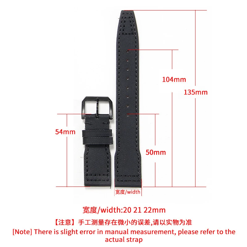 AdaptationIWCThe Little Prince Pilot/Mercedes-AMGPetronasF1Fabric nylon men's watch strap20mm 21mm 22mm