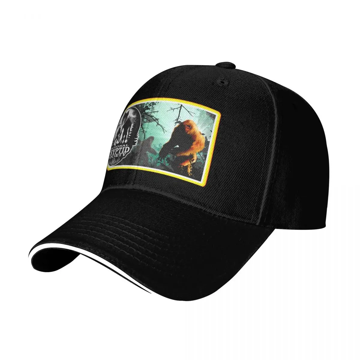 Bigfoot, Dogman, Mothman, UFO's; National Cryptid Society Baseball Cap Men Women Casual Summer Sport Sun Cap