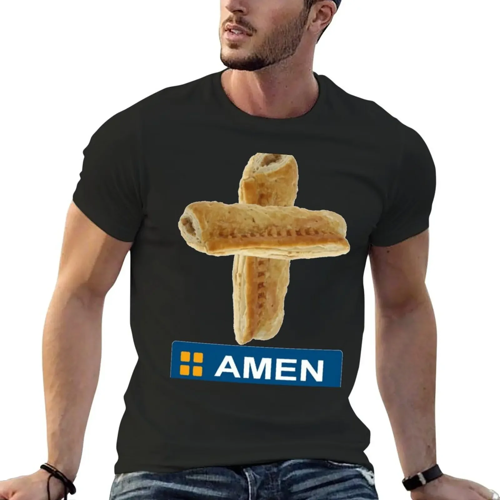 

AMEN Greggs Style Sausage Rolls T Shirt T-Shirt graphic t shirt vintage aesthetic clothes men t shirts