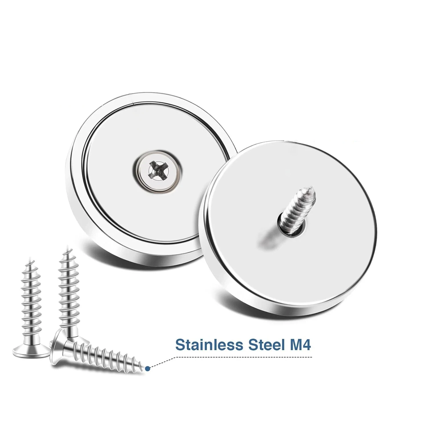 Super Strong Neodymium Fishing Magnet Hooks Heavy Duty Magnet with Countersunk Hole Salvage Searcher Magnet With Screw for DIY